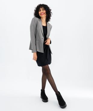 Body à manches longues en maille côtelée femme vue4 - GEMO 4G FEMME - GEMO