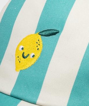 Casquette à rayures bébé garçon vue2 - GEMO 4G BEBE - GEMO