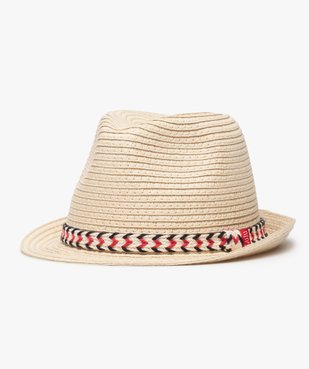Chapeau bébé garçon avec ruban multicolore - Lulu Castagnette vue1 - LULUCASTAGNETTE - GEMO