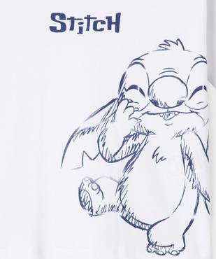 Tee-shirt manches courtes à motif Stitch fille - Disney vue2 - LILO & STITCH - GEMO