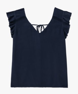 Blouse femme sans manches à volants et dentelle vue4 - GEMO(FEMME PAP) - GEMO