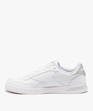 Baskets femme unies à lacets style rétro - Reebok  vue3 - REEBOK - GEMO