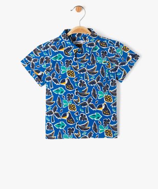 Chemise à manches courtes imprimée bébé garçon vue2 - GEMO(BEBE DEBT) - GEMO