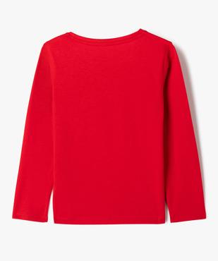 Tee-shirt manches longues spécial Noël fille vue3 - GEMO 4G FILLE - GEMO