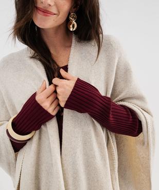 Gilet poncho uni femme vue2 - GEMO (ACCESS) - GEMO