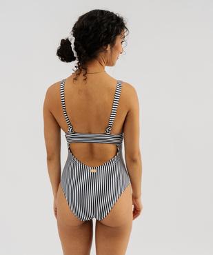 Maillot de bain 1 pièce à bretelles multipositions femme - LuluCastagnette vue3 - LULUCASTAGNETTE - GEMO