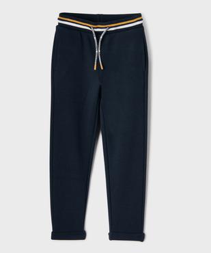 Pantalon de jogging en maille piquée extensible garçon - LuluCastagnette vue1 - LULUCASTAGNETTE - GEMO