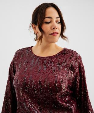 Blouse à sequins femme grande taille vue2 - GEMO (G TAILLE) - GEMO