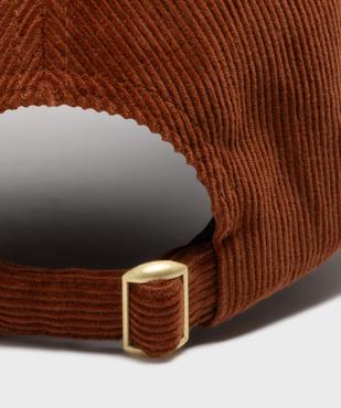 Casquette baseball en velours côtelée femme vue2 - GEMO (ACCESS) - GEMO