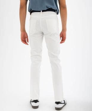 Pantalon 5 poches coupe slim coloris unique avec ceinture homme vue3 - GEMO (HOMME) - GEMO