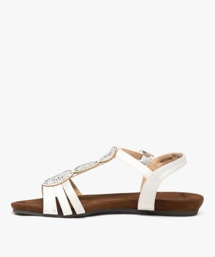 Sandales à petit talon compensé et strass femme vue3 - GEMO (CASUAL) - GEMO