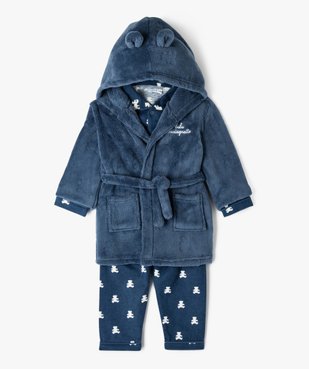 Ensemble pyjama et robe de chambre bébé garçon - LuluCastagnette vue1 - LULUCASTAGNETTE - GEMO