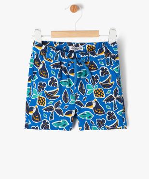 Short en coton gaufré à motifs bébé garçon vue2 - GEMO(BEBE DEBT) - GEMO