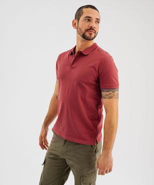 Polo manches courtes en coton homme vue2 - GEMO 4G HOMME - GEMO