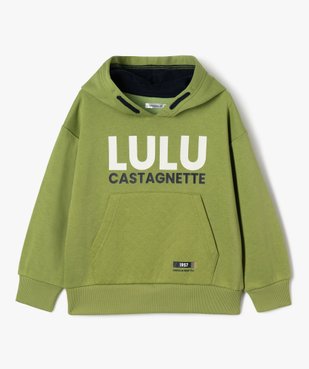 Sweat à capuche avec poche kangourou garçon - LuluCastagnette vue2 - LULUCASTAGNETTE - GEMO