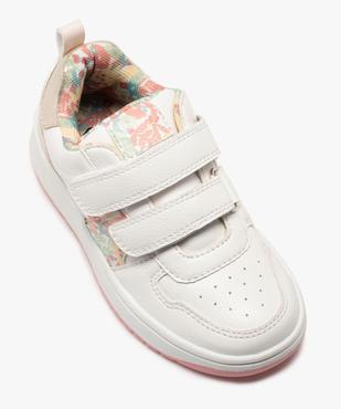 Baskets fille à scratch et détails fleuris vue5 - GEMO 4G FILLE - GEMO