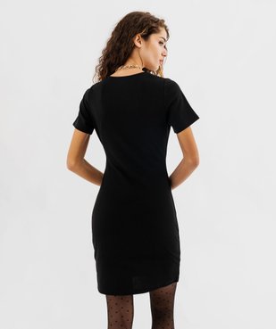 Robe à manches courtes effet drapé femme vue3 - PREMIER PRIX BY GEMO - GEMO