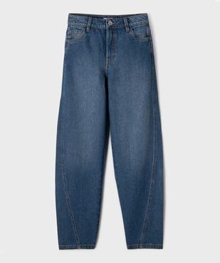Jean mum taille haute fille vue1 - GEMO 4G FILLE - GEMO
