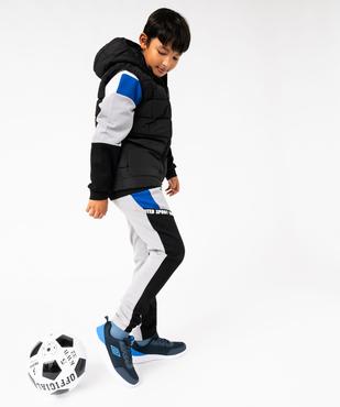 Pantalon de jogging en maille extensible multicolore garçon vue1 - GEMO (JUNIOR) - GEMO