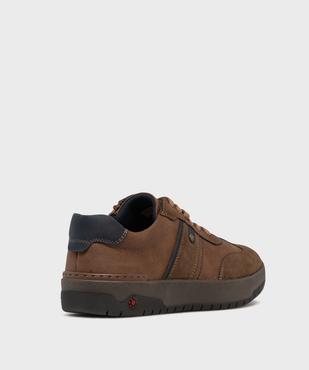 Baskets bi-matières fermeture lacets et zip homme - Relife vue5 - RELIFE - GEMO