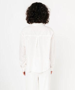 Chemise à manches longues coupe large et courte femme vue3 - GEMO(FEMME PAP) - GEMO