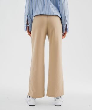 Pantalon large à taille élastiquée femme vue3 - GEMO(FEMME PAP) - GEMO