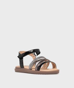 Sandales à brides métallisées et pailletées fille - Lovely Wings vue2 - LOVELY WINGS - GEMO