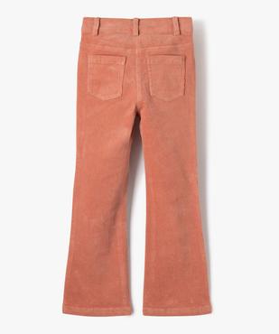 Pantalon en velours côtelé coupe flare fille vue3 - GEMO (ENFANT) - GEMO
