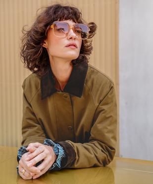 Veste col velours femme vue6 - GEMO 4G FEMME - GEMO
