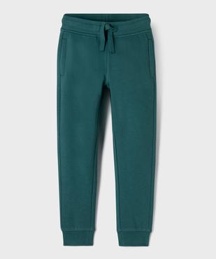Pantalon de jogging molletonné avec ceinture ajustable garçon vue1 - GEMO 4G GARCON - GEMO