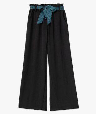 Pantalon en maille fluide avec ceinture imprimée femme vue4 - GEMO(FEMME PAP) - GEMO