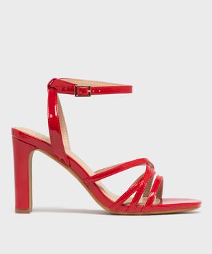 Sandales à talon haut et fines brides vernies femme  vue2 - FOLLOW ME - GEMO