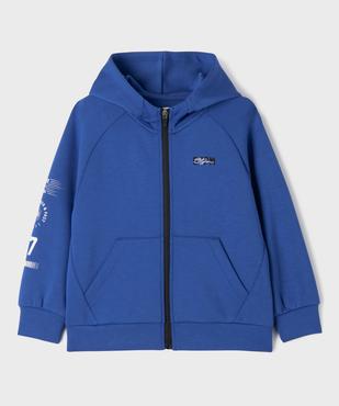 Sweat de sport zippé à capuche garçon vue2 - GEMO (ENFANT) - GEMO