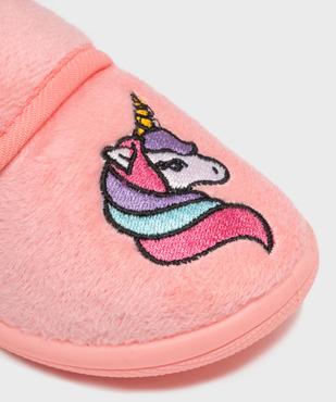 Chaussons fermeture scratch avec motif licorne bébé fille vue6 - GEMO 4G BEBE - GEMO