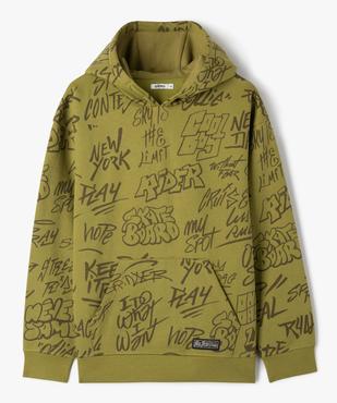 Sweat à capuche au look streetwear garçon vue1 - GEMO (JUNIOR) - GEMO