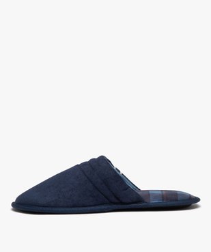 Chaussons homme mules en velours à semelle imprimée vue3 - GEMO(HOMWR HOM) - GEMO