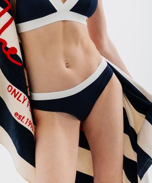 Bas de maillot forme culotte en maille gaufrée femme - LuluCastagnette vue1 - LULUCASTAGNETTE - GEMO