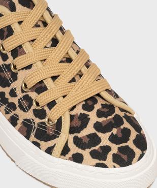 Tennis en toile à motif léopard femme - Follow Me vue6 - FOLLOW ME - GEMO