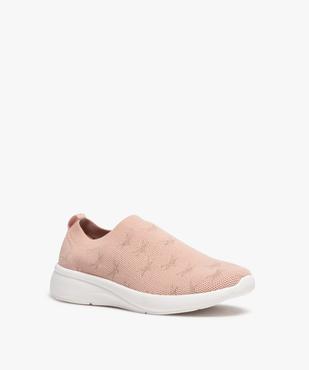 Baskets fille en maille unie style socquettes vue2 - GEMO (ENFANT) - GEMO