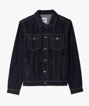 Veste en jean homme coupe droite vue4 - GEMO 4G HOMME - GEMO