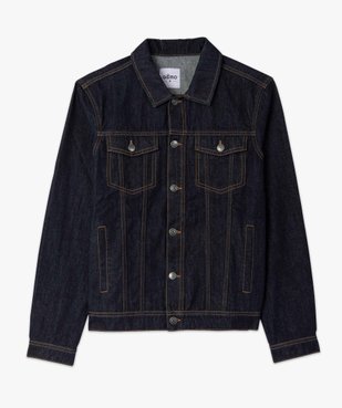 Veste en jean homme coupe droite vue4 - GEMO 4G HOMME - GEMO