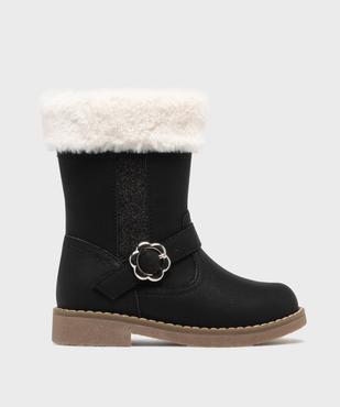 Bottines avec fourrure imitation et paillettes fille - Lovely Wings vue1 - LOVELY WINGS - GEMO