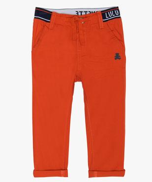 Pantalon bébé garçon à taille élastiquée - Lulu Castagnette vue1 - LULUCASTAGNETTE - GEMO