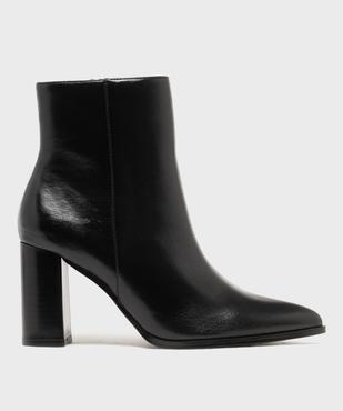 Boots à talon haut et bout pointu unies femme vue1 - FOLLOW ME - GEMO