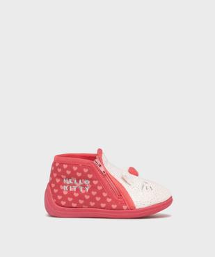 Chaussons botillons en velours bébé fille - Hello Kitty vue1 - HELLO KITTY - GEMO