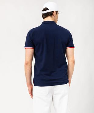 Polo manches courtes en maille piquée - Allez les bleus vue3 - ALLEZ LES BLEUS - GEMO