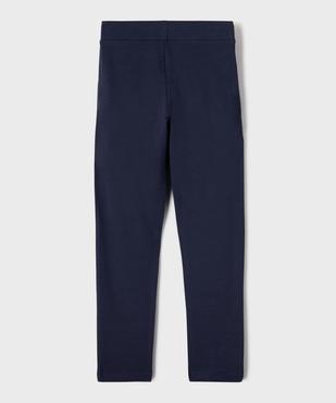 Legging en coton stretch à large taille élastiquée fille - Kappa vue3 - KAPPA - GEMO