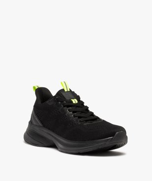 Baskets homme running en mesh détails fluo vue3 - GEMO 4G HOMME - GEMO
