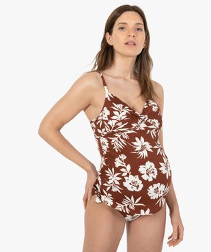 Maillot de bain de grossesse tankini à bonnets paddés vue1 - GEMO (MATER) - GEMO