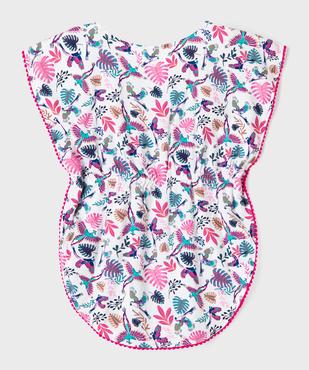 Robe de plage à motifs exotiques fille vue4 - GEMO 4G FILLE - GEMO
